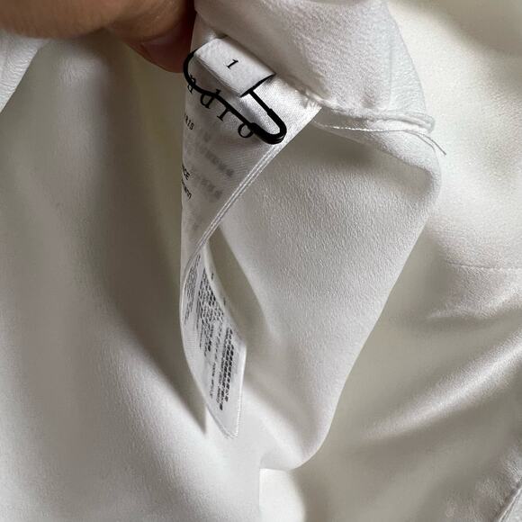 Sandro Paris Ecru Zoelle Asymmetric Button A-Line Mini Skirt S - Picture 10 of 11